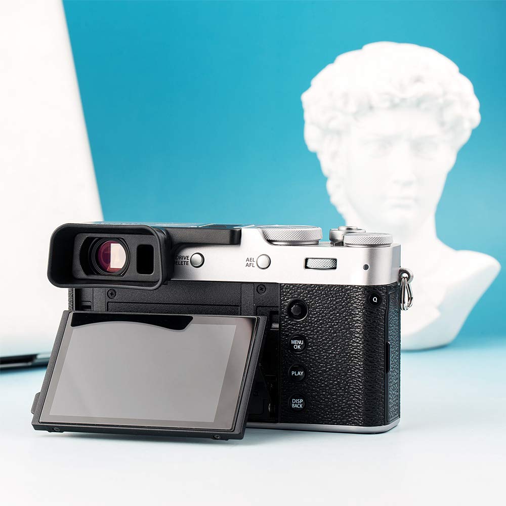 Soft Silicon Camera Viewfinder Eyecup Eyepiece Eyeshade For Fujifilm Fuji X100Vi & X100V Eye Cup Protector (Hot Shoe Mount Insta