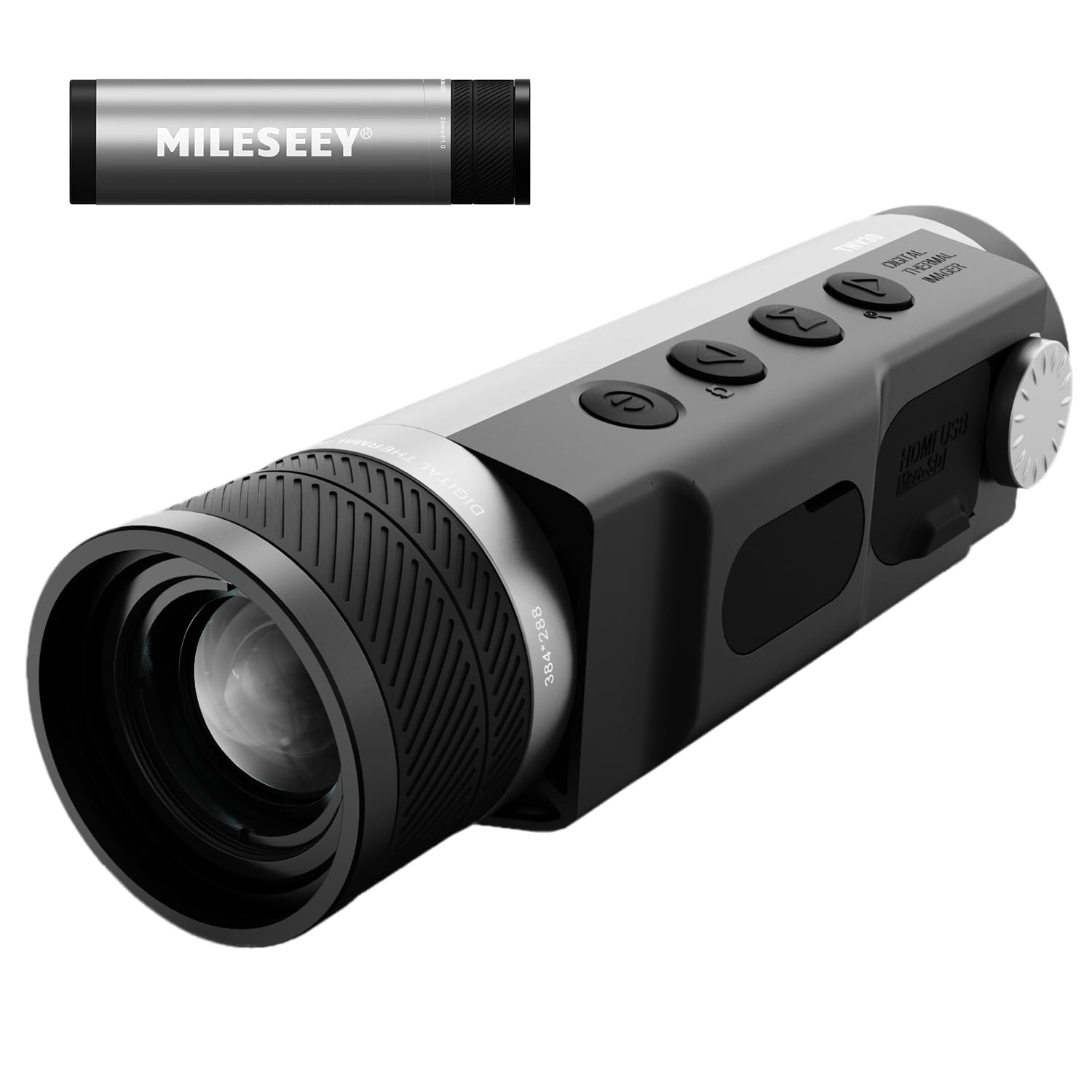 MiLESEEY Thermal Monocular T-Recon Tactical, 25mm 384x288 (50 Hz) TNV30 Thermal Imaging Monocular Night Vision for Hunting, OLED