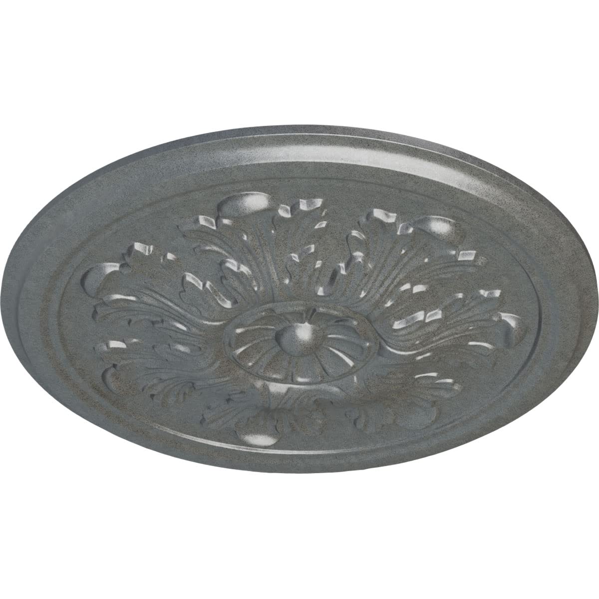 Ekena Millwork Cm12Lepls Legacy Acanthus Ceiling Medallion, 12 3/4''Od X 7/8''P (Fits Canopies Up To 3 1/2''), Hand Painted Plat