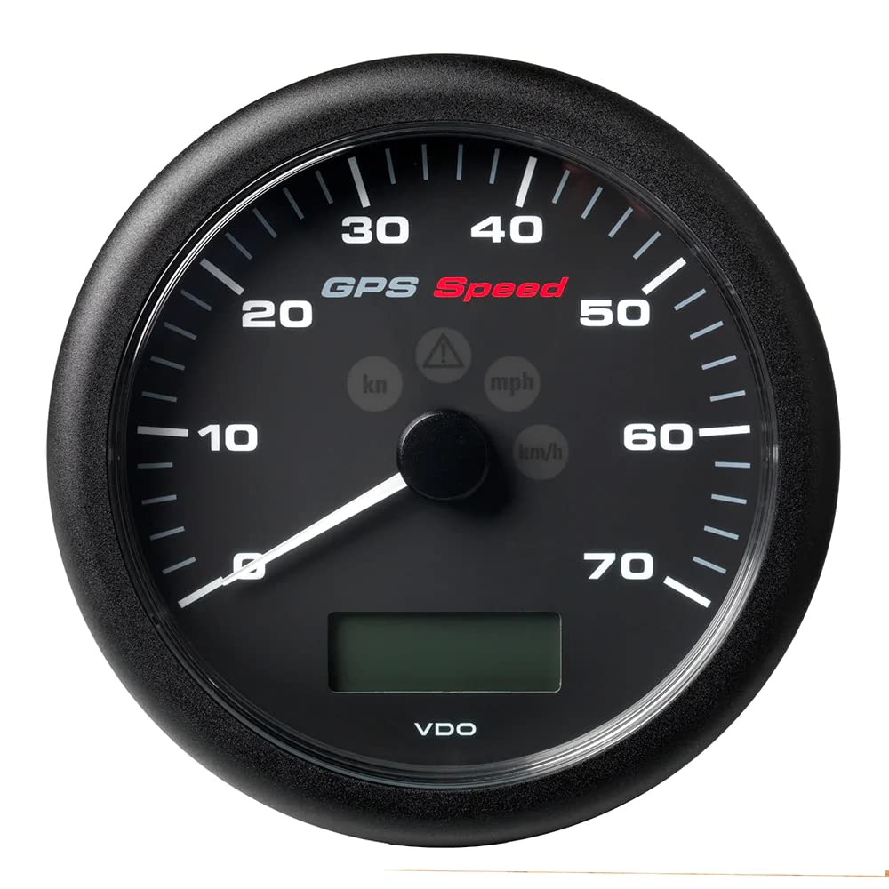 Veratron 4-1/4'' (110Mm) Viewline Gps Speedometer 0-70 Knots/Kmh/Mph - 8 To 16V Black Dial &Amp; Bezel,WBEEAB08M11693S