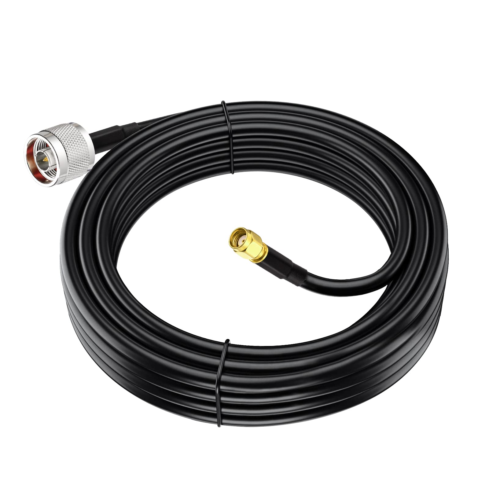 Eightwood N Male To Rp Sma Male Cable Ksr240 Low Loss Extension Cable 10Ft For Outdoor Yagi Wifi Antenna Wifi Router Helium Hots