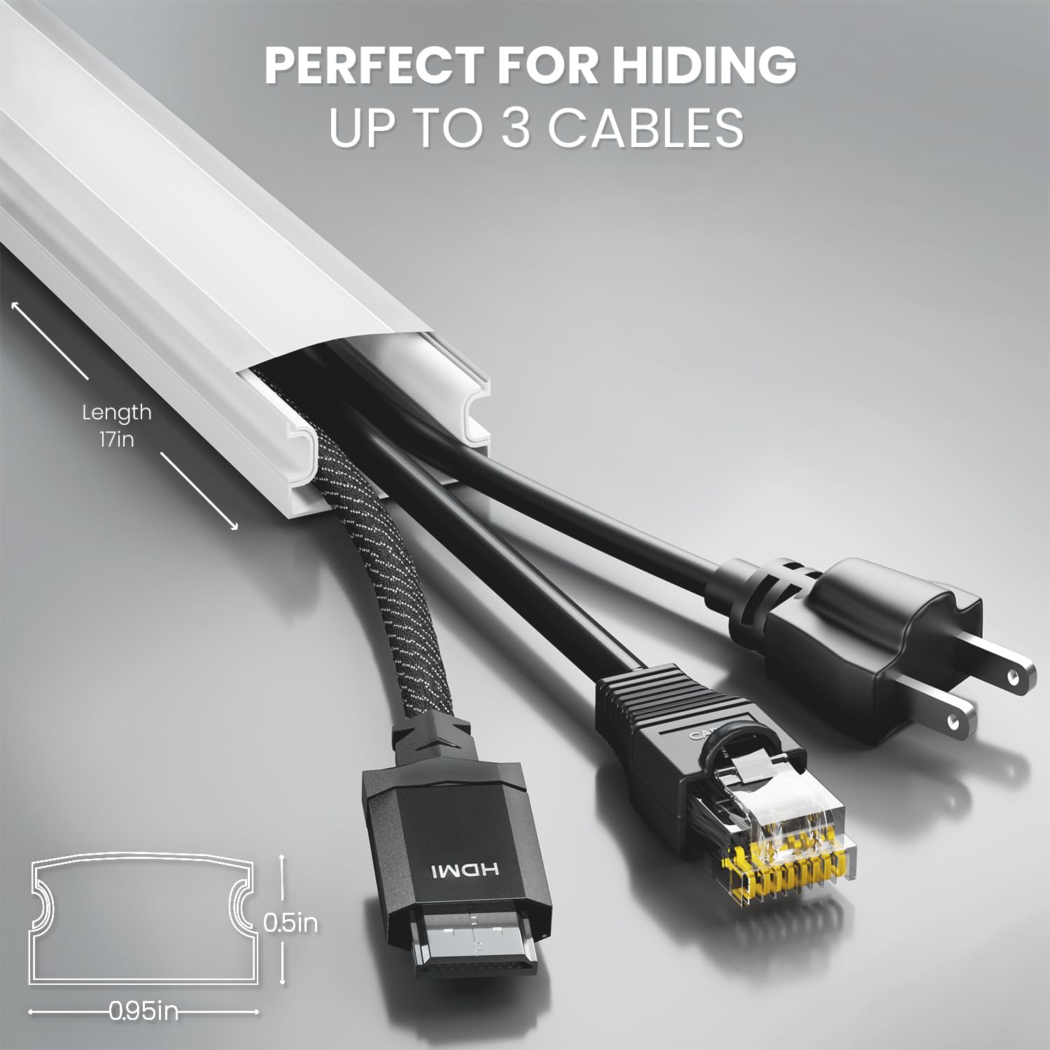 Eveo Cord Hider   306    Cord Cover Wall Cable Hider, Cable Concealer, Wire Hiders For Tv On Wall. Cable Management, Cord Hider