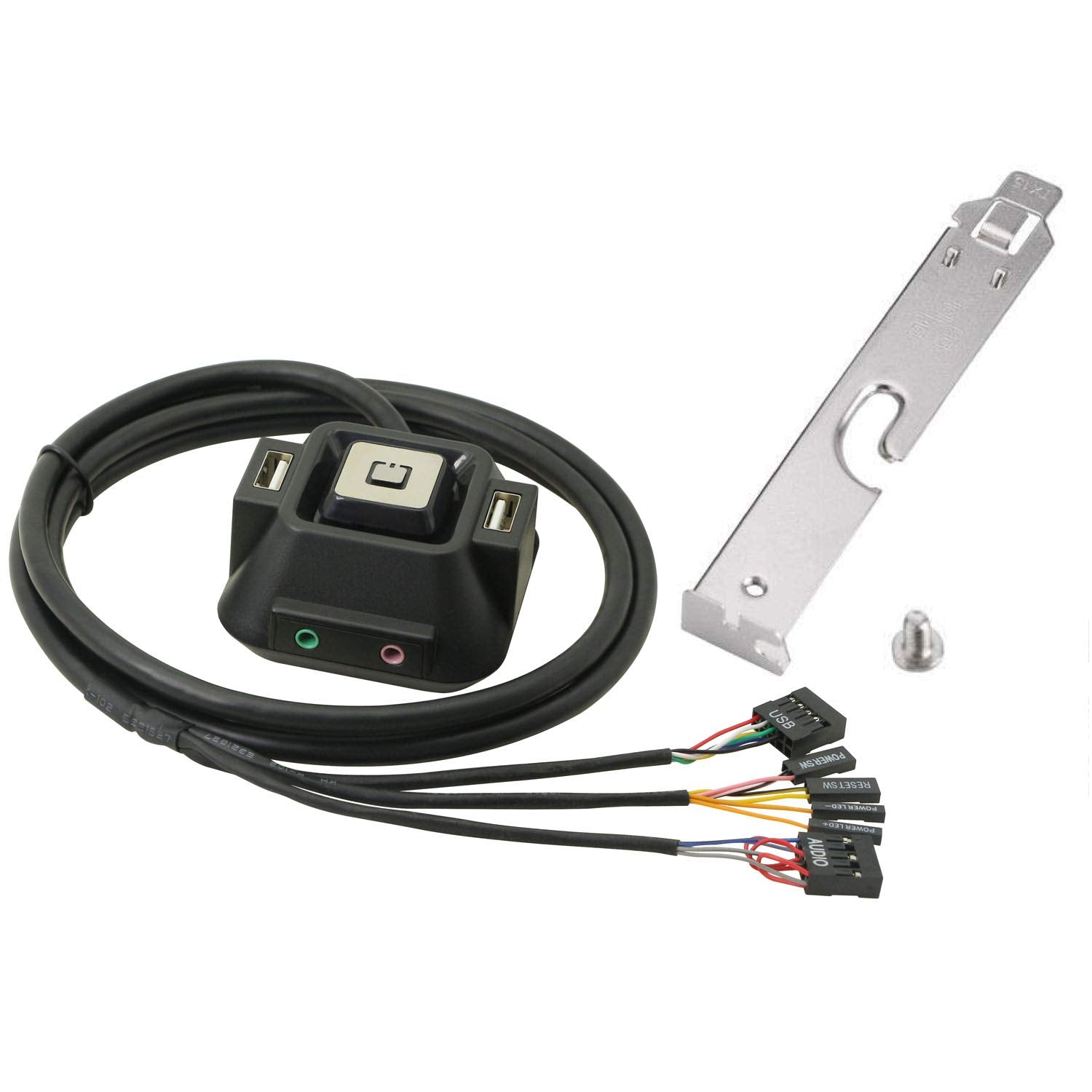 Desktop Computer Case Switch,Reset Hdd Button Switch With Dual Usb Ports,Power Button,Audio Ports For Desktop Pc Case