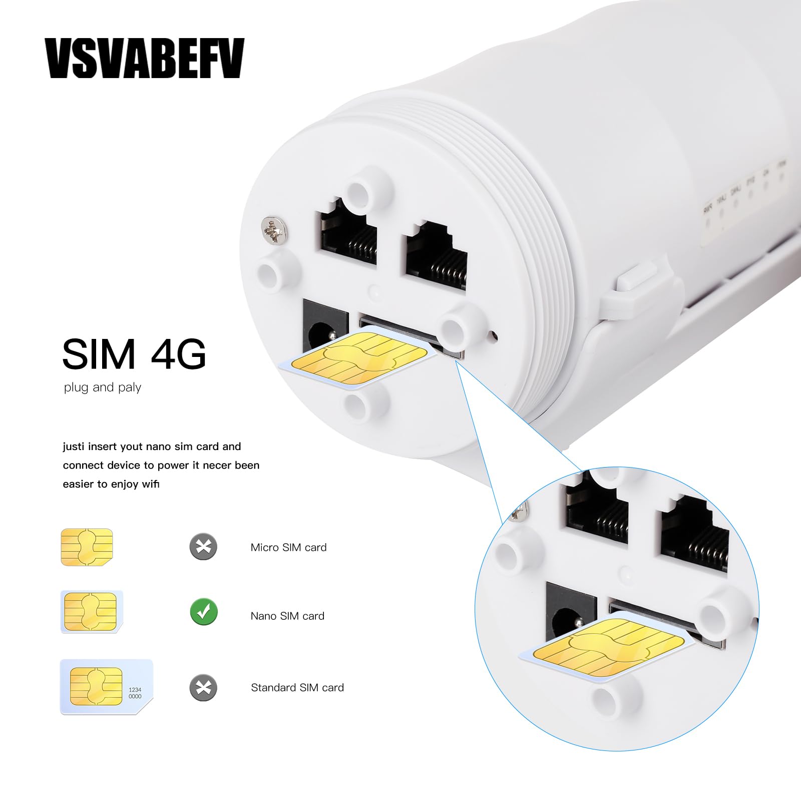 Vsvabev Outdoor 4G LTE SIM WiFi Router - Thumbnail 3