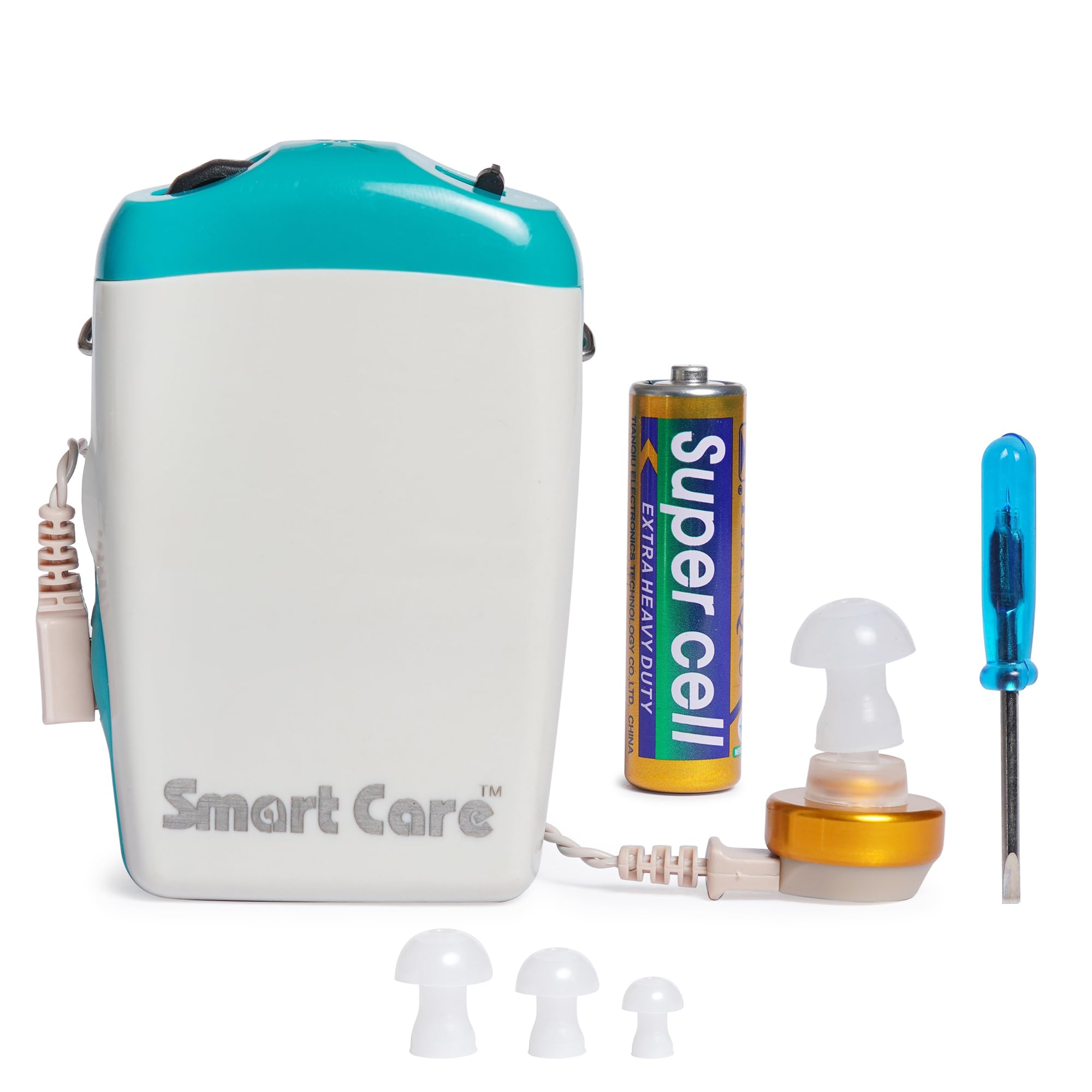 Smartcare Sc233 Digital Pocket Hearing Aid  Discreet And Powerful Hearing Support With Speech Focus, Noise Suppression, And Cu