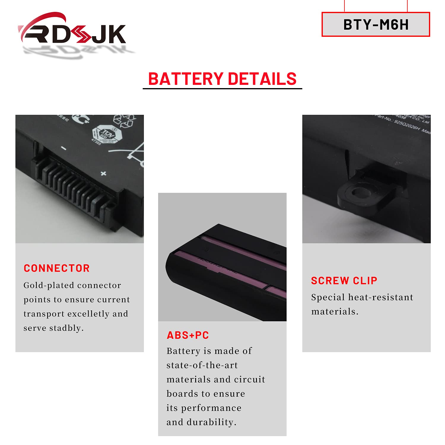 Bty M6H Laptop Battery For Msi Ge72 2Qc 2Qd Gl62 Gl62M Gl72 Gl62 6Qd 030Fr Gl62 6Qc Ms 16J2 Ge62 Ge62Vr Ge63 Ge63Vr Gp62 Gp72 Gp