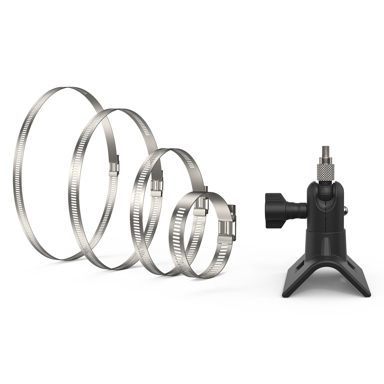 Holicfun No Drill Outdoor Security Camera Pole Mount, Universally Compatible With Ring, Blink, Eufy, Wyze, Arlo, Google Nest, Si