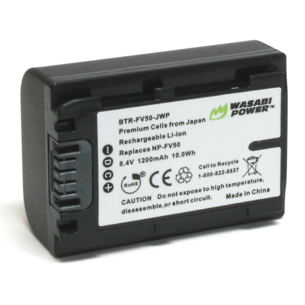 Wasabi Power Battery For Sony Np Fv30, Np Fv40, Np Fv50 And Sony Dcr Sr15, Sr21, Sr68, Sr88, Sx15, Sx21, Sx44, Sx45, Sx63, Sx65,