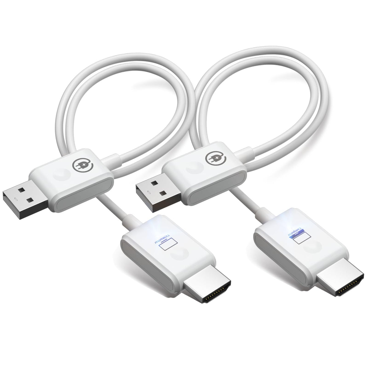 Hdmi Wireless Transmitter And Receiver Kit, 1080P@60Hz Wireless Hdmi Extender, 98Ft Hdmi Sender Display Adapter Support 2.4/5Ghz