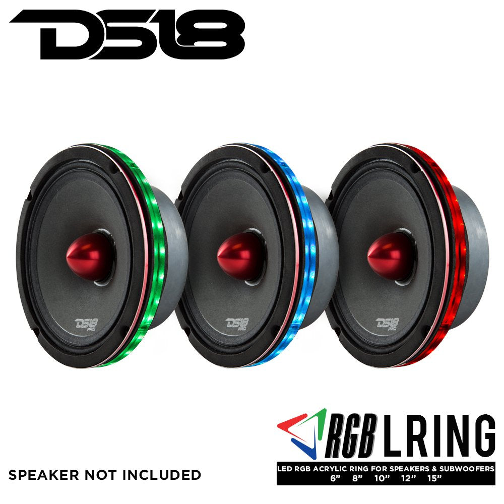 Ds18 Lring10 Led Rgb Speaker Ring Waterproof 10-Inch - Millions Of Colors To Choose From When Install With An Rgb Module Or One