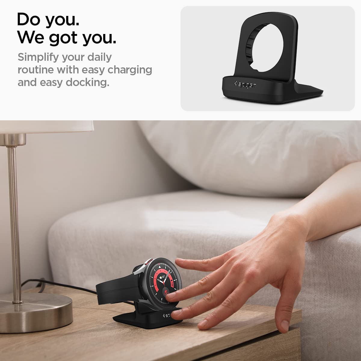 Spigen S353 Designed For Galaxy Watch 6 40, 44Mm  Galaxy Watch 6 Classic 43, 47Mm  Galaxy Watch 5 40, 44Mm  Galaxy Watch 5 Pro 4