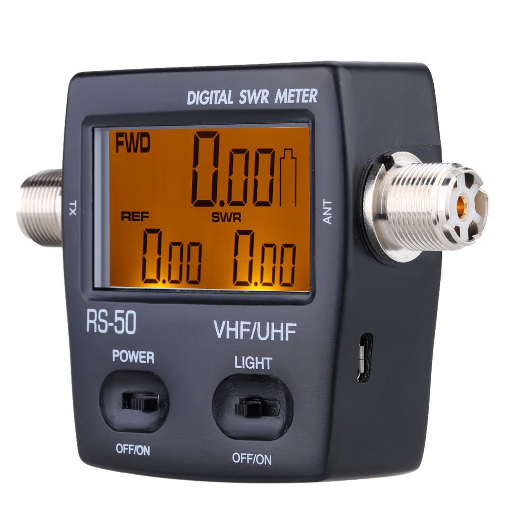 Youmei Rs 50 Digital Swr/Watt Meter Vhf/Uhf 125 525Mhz 120W For Two Way Radio