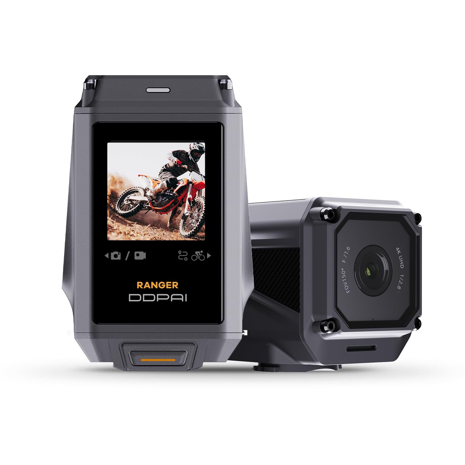 Ddpai Ranger 4K Action Camera Anti-Shake, Ip67 Waterproof, Night Vision, Touchscreen, 64G Emmc, 5G Wifi, Gps, And Data Recording