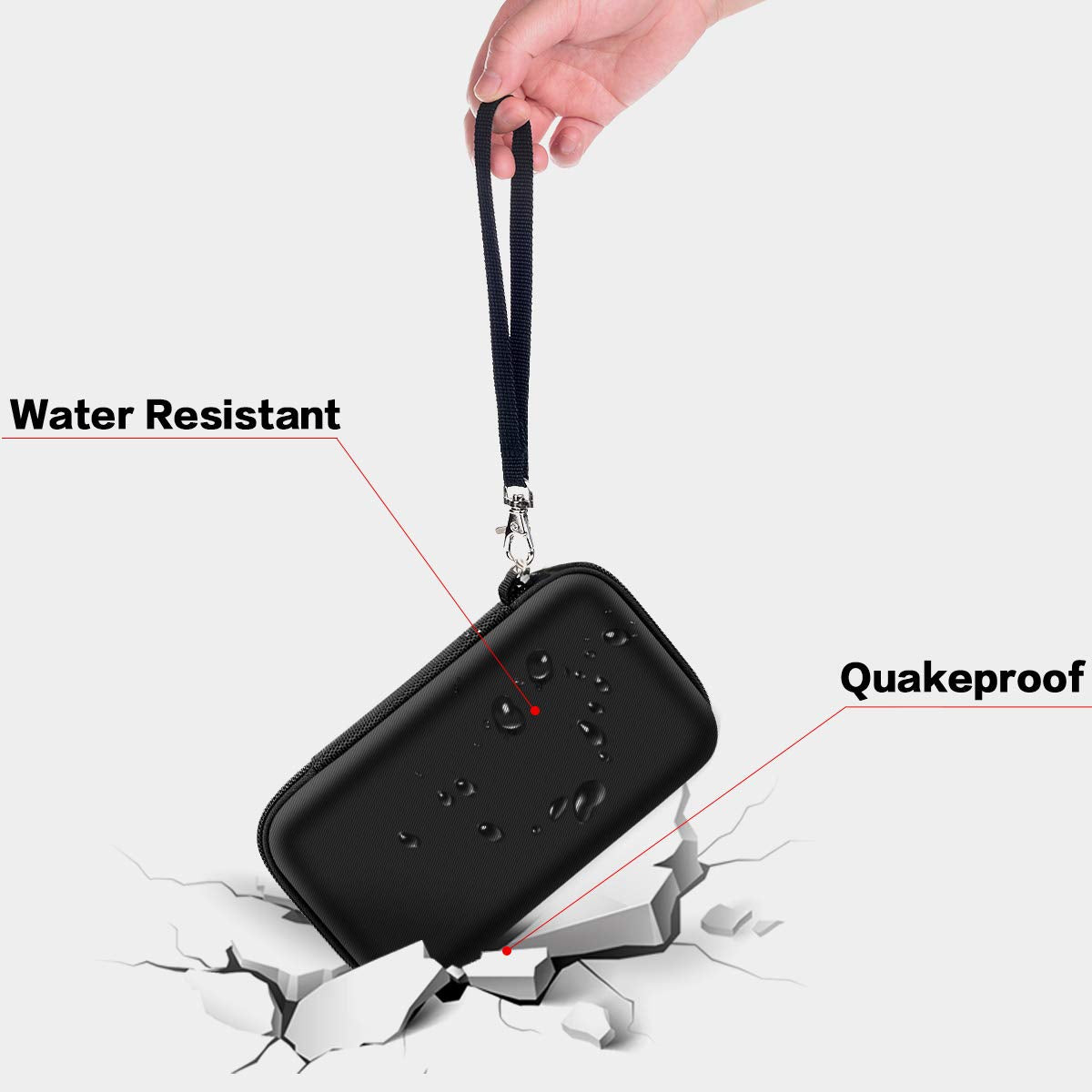 Case For Andis Profoil Lithium Plus Titanium Foil Shaver Ts 1 17235/ Ts 2 17255 Pro Foil, Travel Bag Fits For 17285/17280/17215