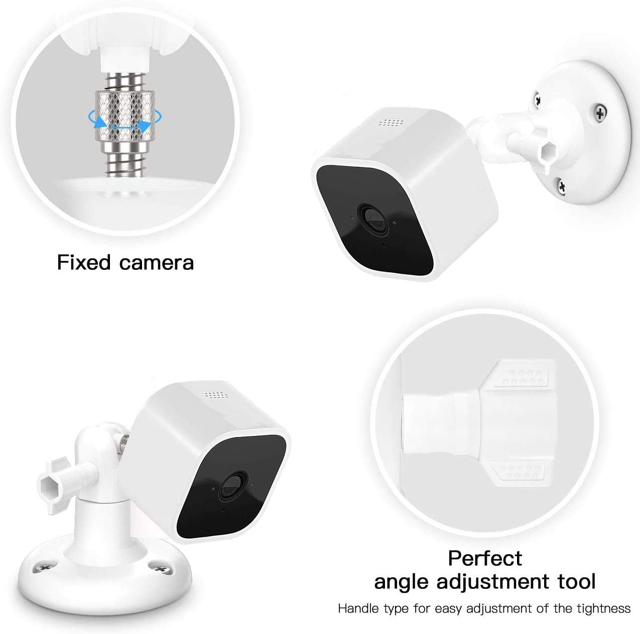Holaca Wall Mount For Blink Mini All New Blink Indoor Cam   Adjustable Indoor/Outdoor Blink Home Security Camera Mounting Bracket (3 Pack)