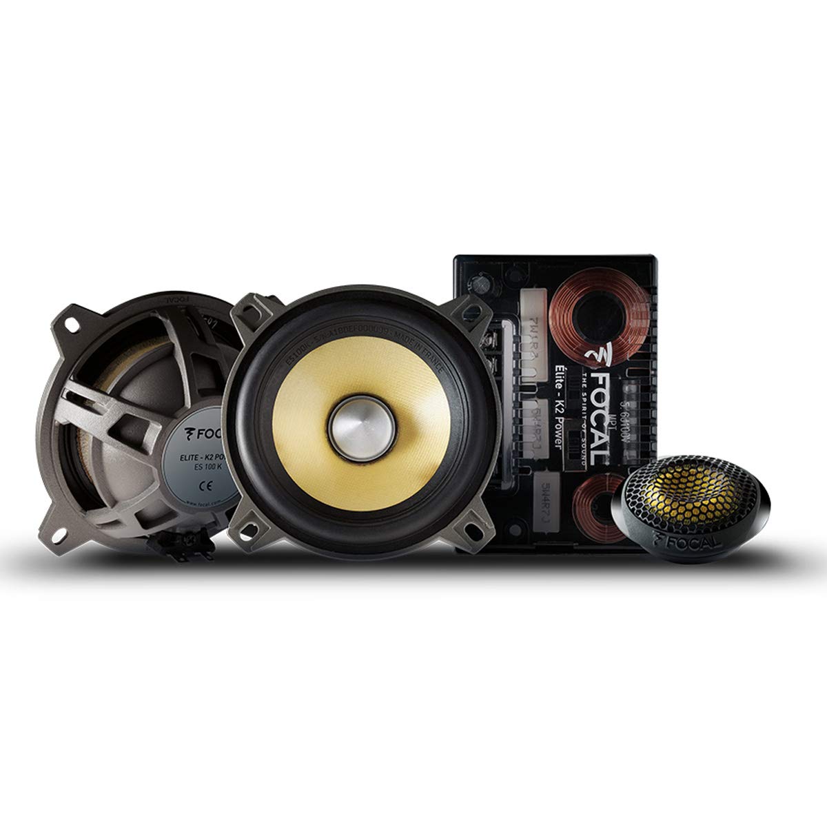 Focal Es 100 K 4'' K2 Power 2 Way Component Speakers