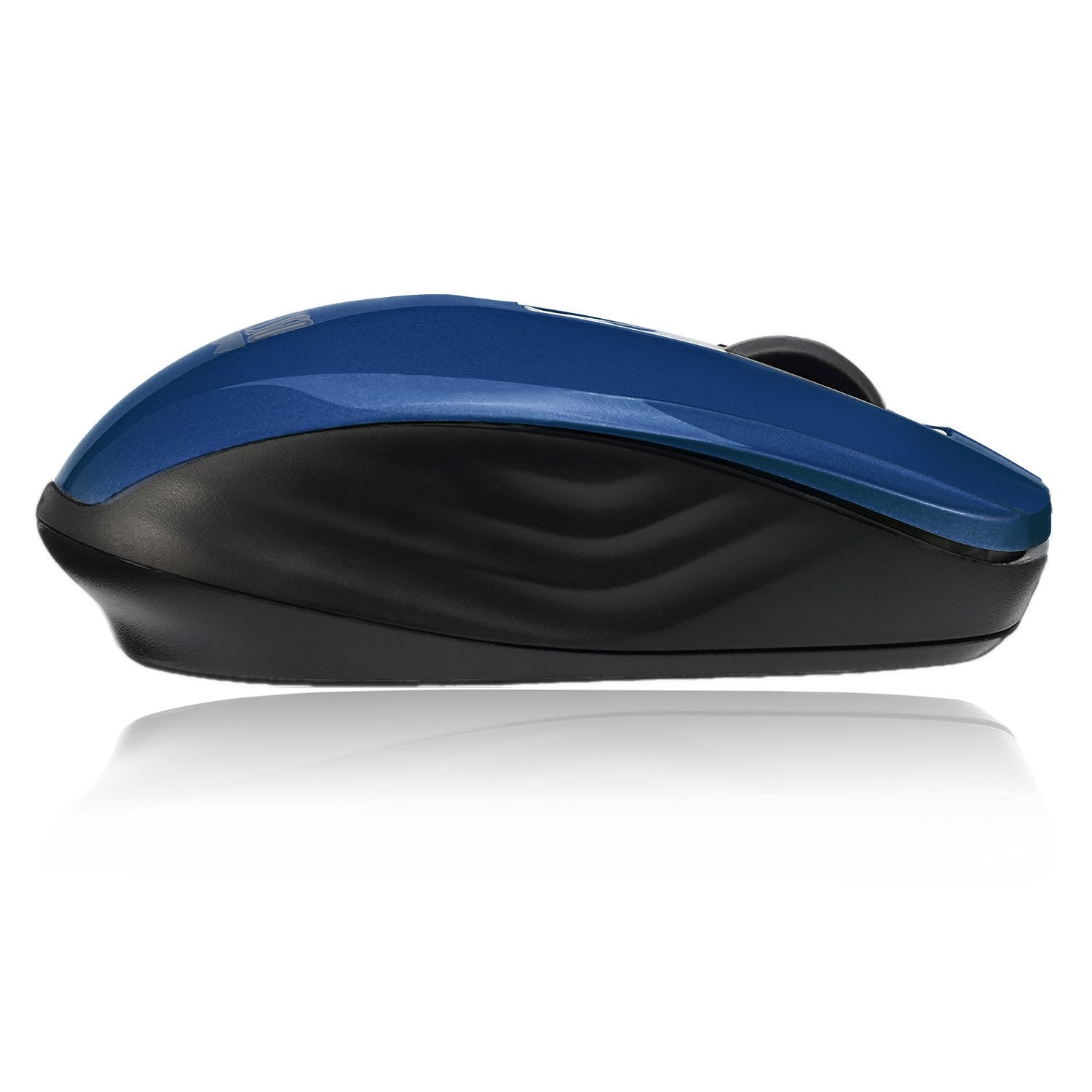 Adesso Imouse S50 Wireless Mini Mouse, 2.4 Ghz Frequency/33 Ft Wireless Range, Left/Right Hand Use, Blue