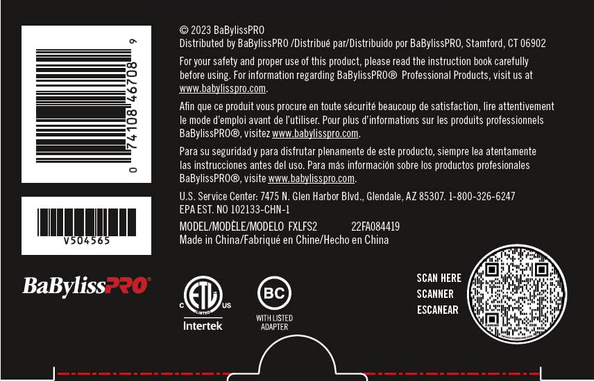 Babylisspro Uvfoil Double Foil Uv Disinfecting Metal Shaver Black