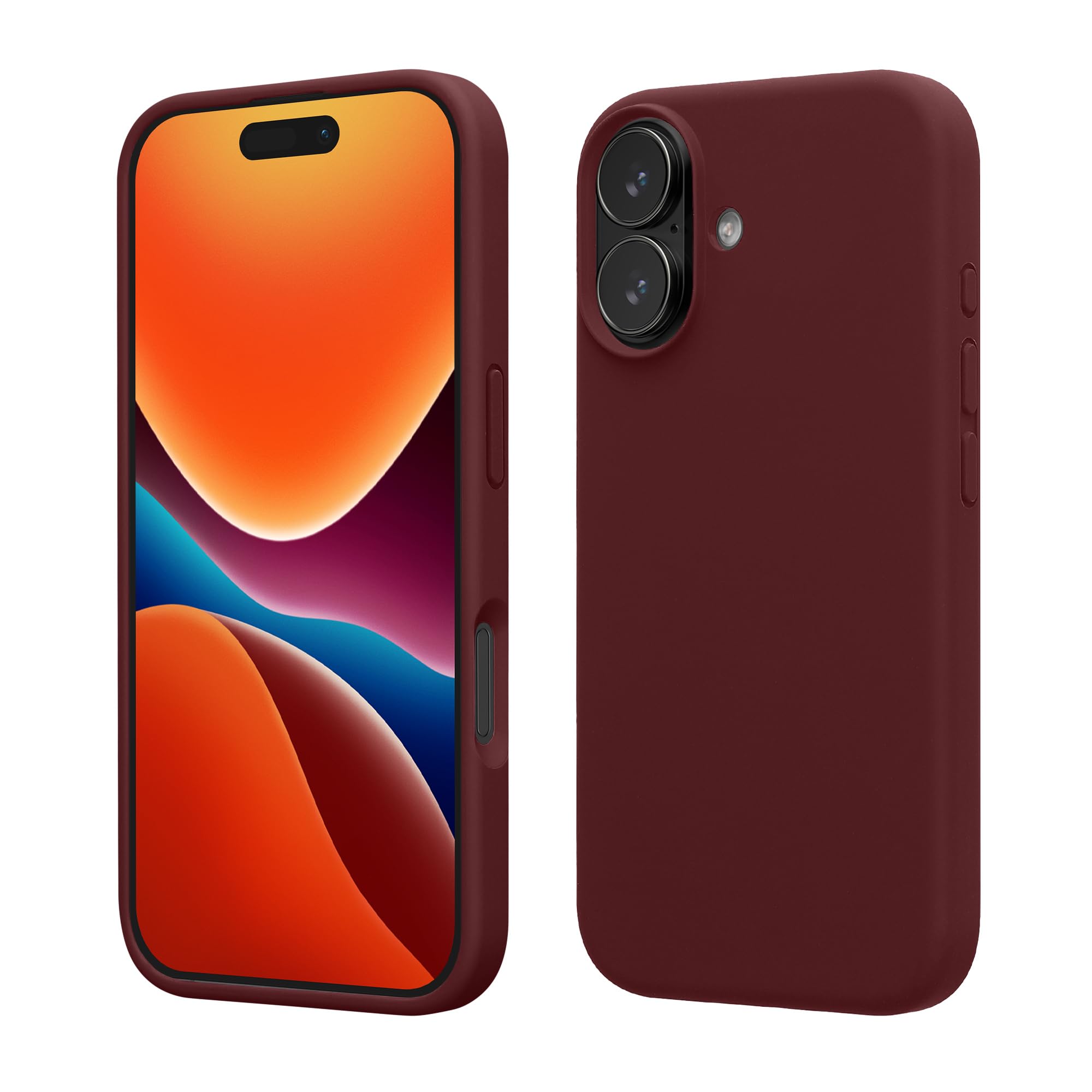 kwmobile Case Compatible with Apple iPhone 17 Case - TPU Silicone Phone Cover with Soft Finish - Bordeaux Violet