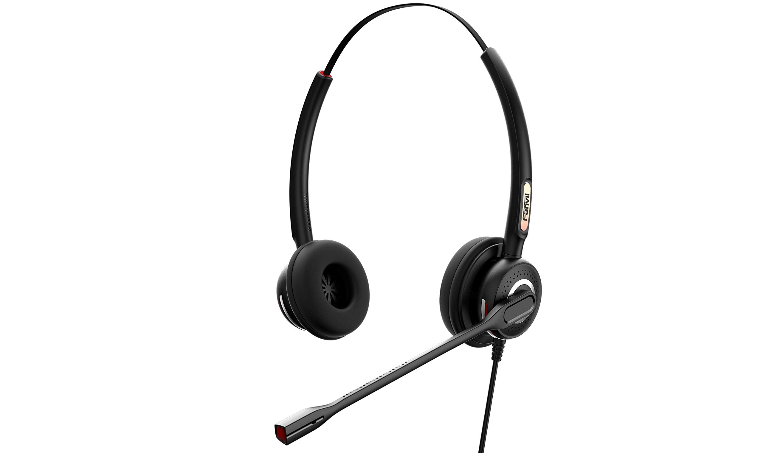 Fanvil Ht202 Binaural Headset With Noise Canceling Microphone