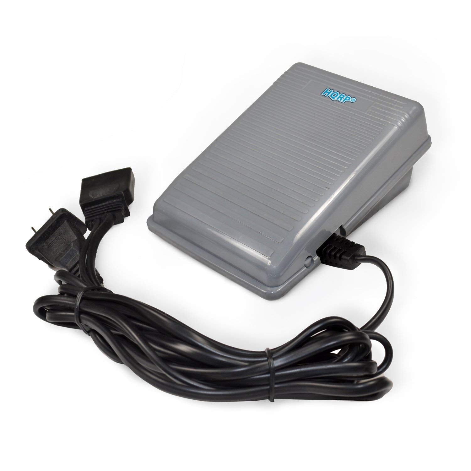 Hqrp Foot Controller Compatible With Euro Pro 415, 416, 420, 440Dx, 6130, 7100, 7132, 7133, 7142, 8260, 8135H, 9000 Sewing Machine Pedal Power Cord