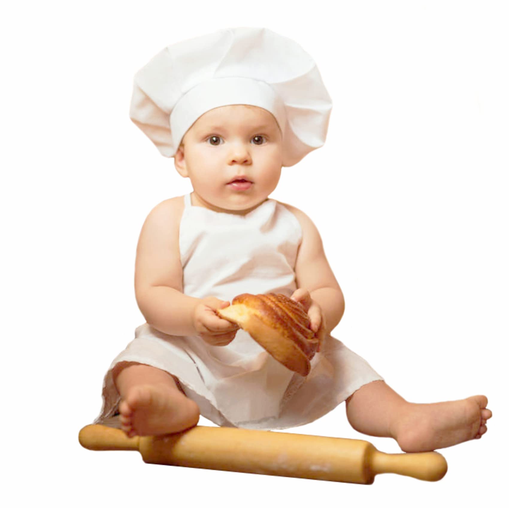 Khc Khf Newborn Baby Photography Prop Baby Chef Outfits Chef Hat Apron Set Infant Baby Chef Costume Newborn Photography Outfits