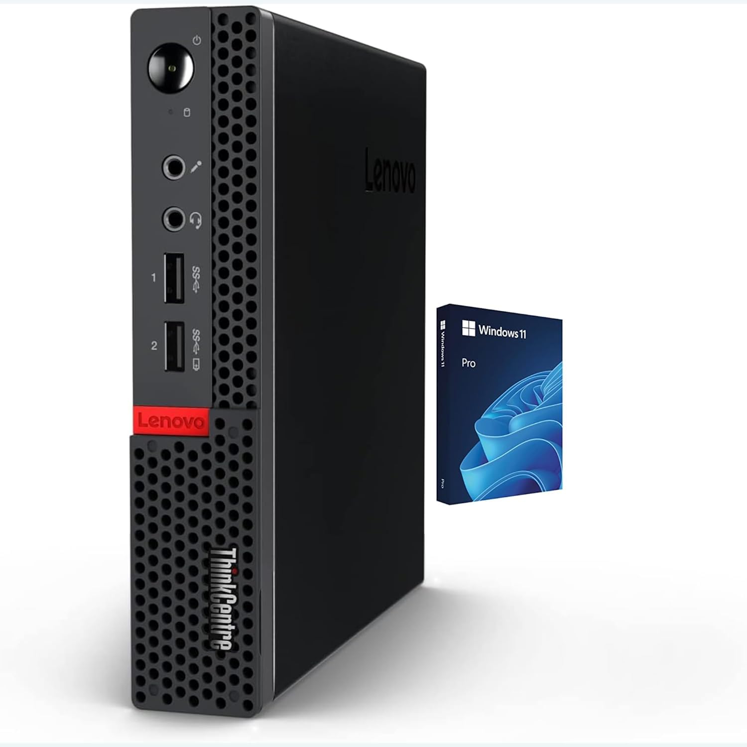 Lenovo ThinkCentre Tiny Business Desktop Mini PC, AMD Processor, 16GB RAM, 256GB PCIe SSD, 2X Display Port, USB 3.1 Gen 1, RJ-45