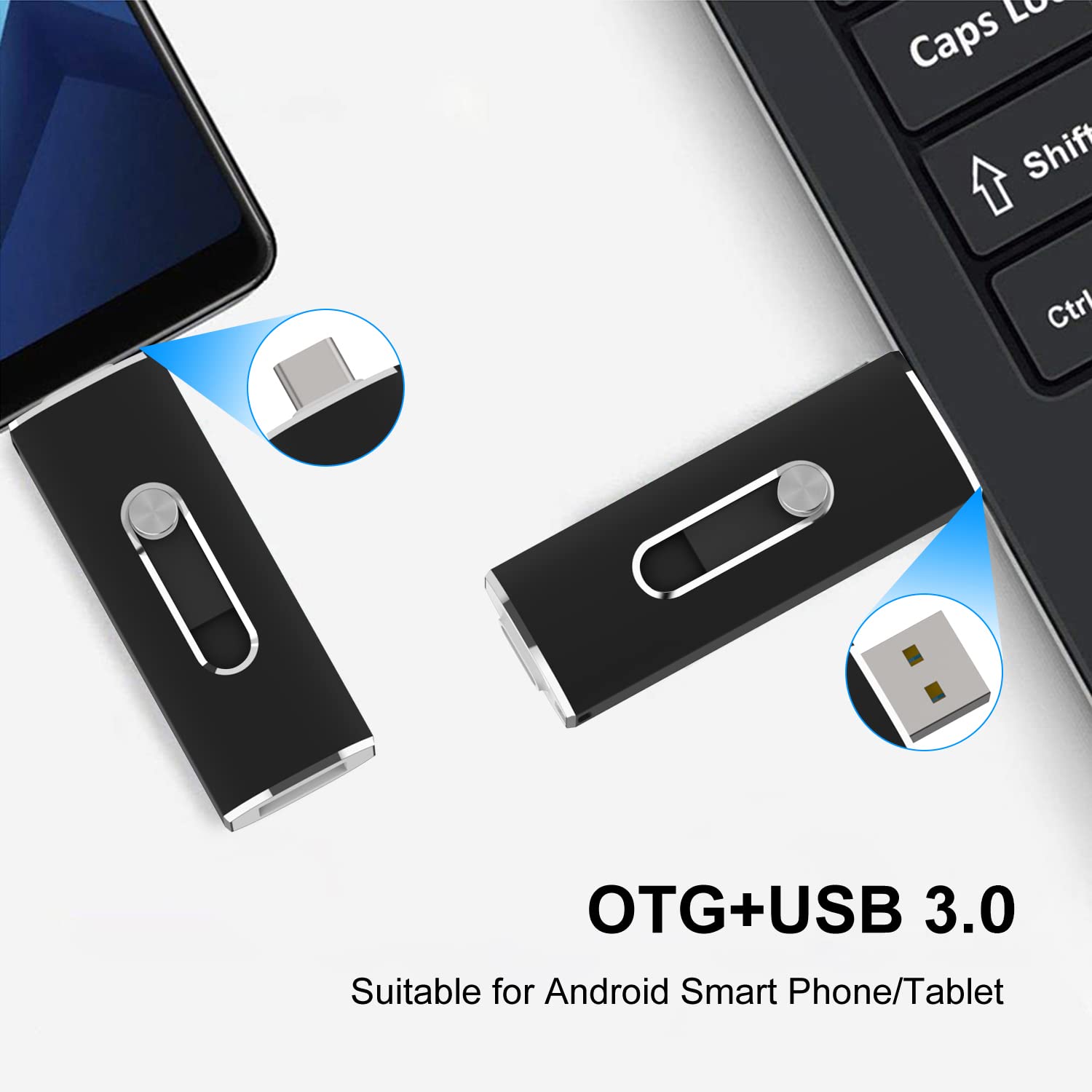 Joiot 64Gb Usb C Flash Drive Dual Usb 3.0 Flash Drive Type C + Usb A Portable Type C Flash Drive 2 In 1 Usb C Thumb Drive For Sm