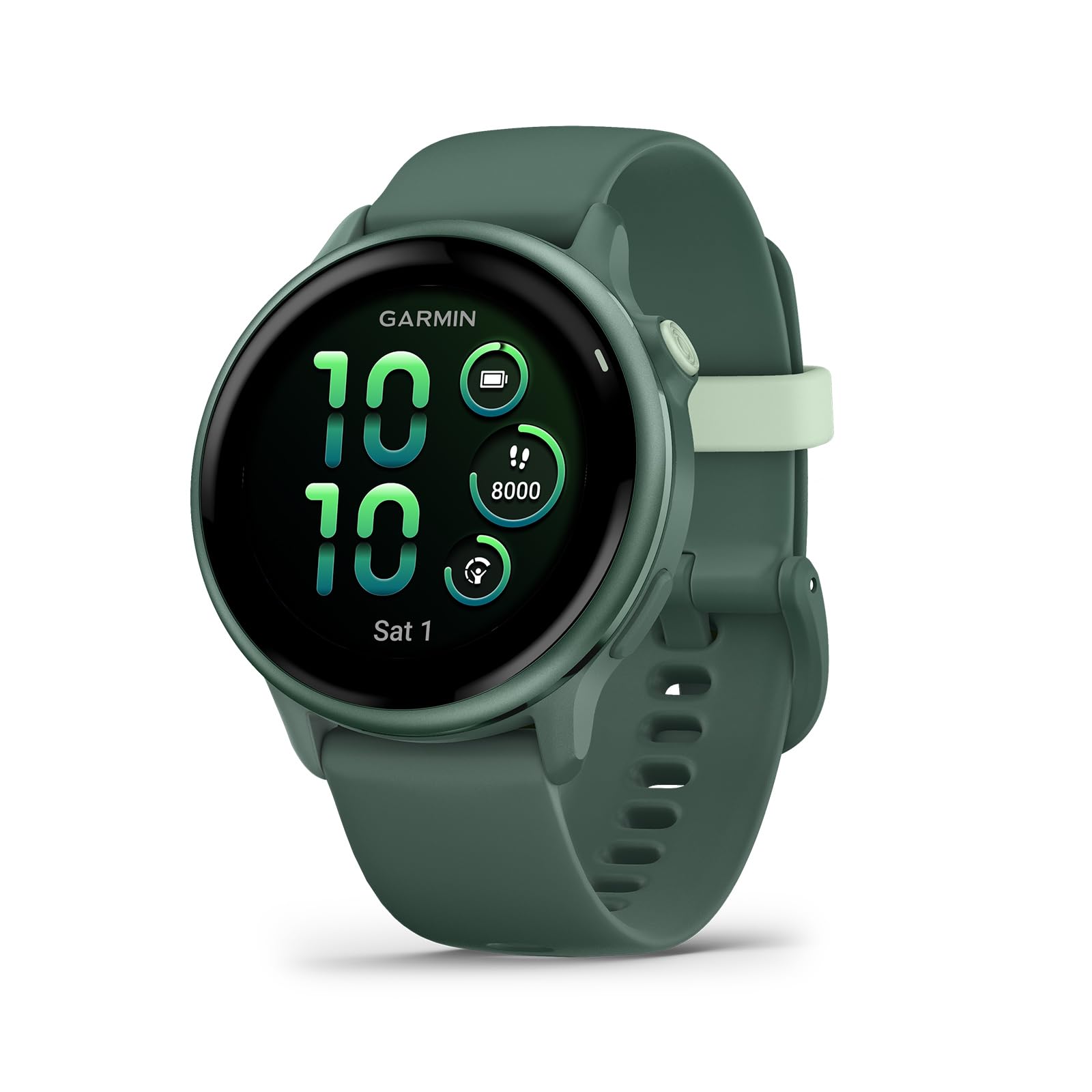 Garmin Vivoactive 6 Fitness Gps Smartwatch Amoled Display Metallic Jasper Green With Green Band, 11-Day Battery, 80+ Sports Mode