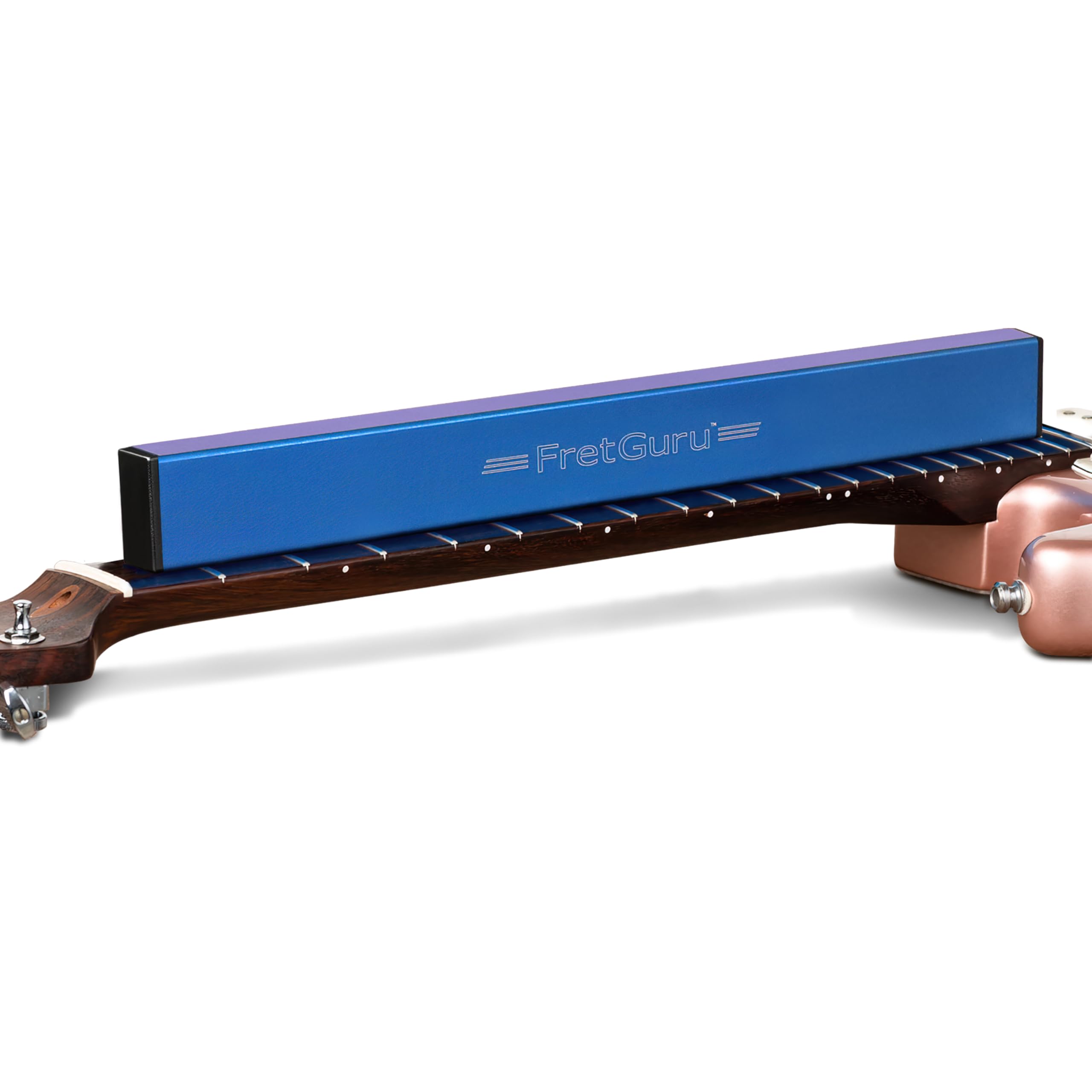 Fretguru Sanding Beam Fret Leveler (16'' ~400Mm) Professional Guitar Luthier Leveling File Includes 240, 320, 400, 600 Grit Adva