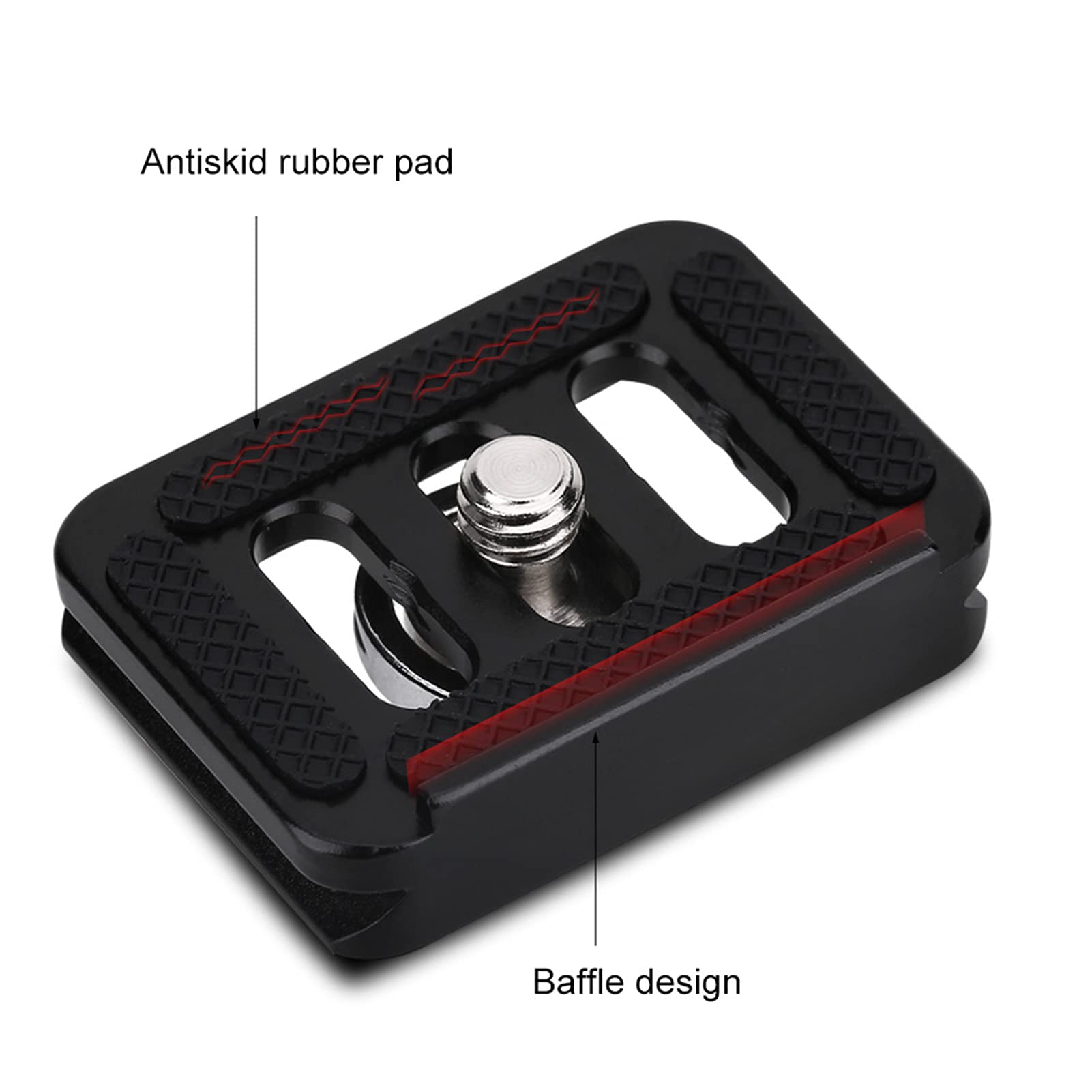 Acouto Mini Quick Release Plate Camera Mount Tackle For Ty C10 T005 / T 025 Ball Head, Aluminium Alloy Photography Accessory