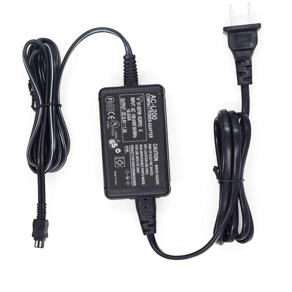 Ac L200 Ac Power Adapter Charger For Sony Handycam Dcr Sx40, Dcr Sx41,Dcr Sx44,Dcr  Sx45,Dcr Sx60,Dcr Sx63,Dcr Sx65,Sx83,Sx85,Dcr Sr42,Dcr Sr45,Dcr Sr46,Dcr Sr47,Dcr Sr68