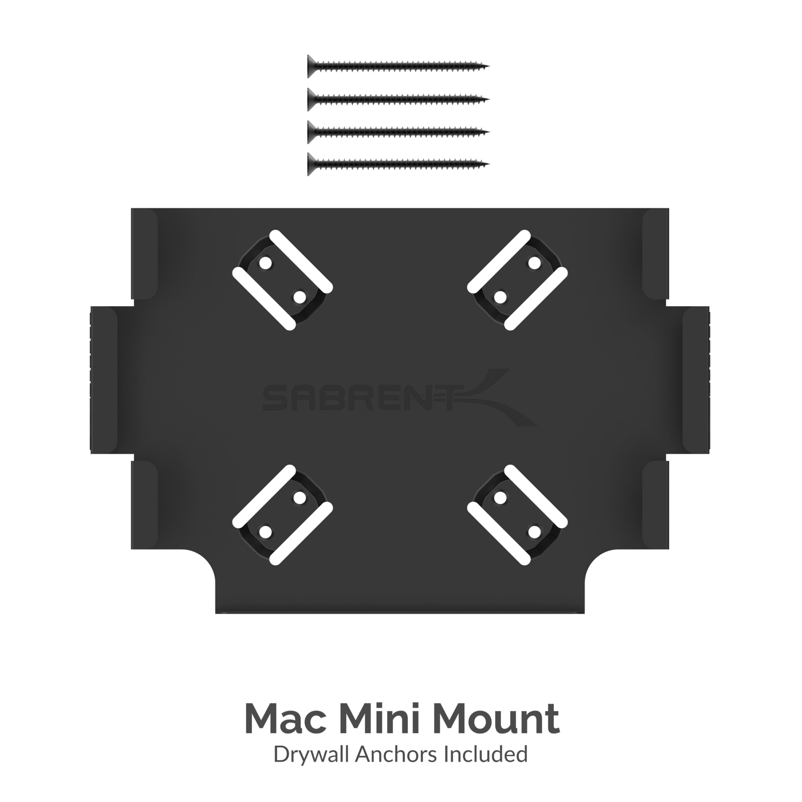 Sabrent Mac Mini Vesa Mount/Wall Mount/Under Desk Mount [Black] (Bk-Mabm)