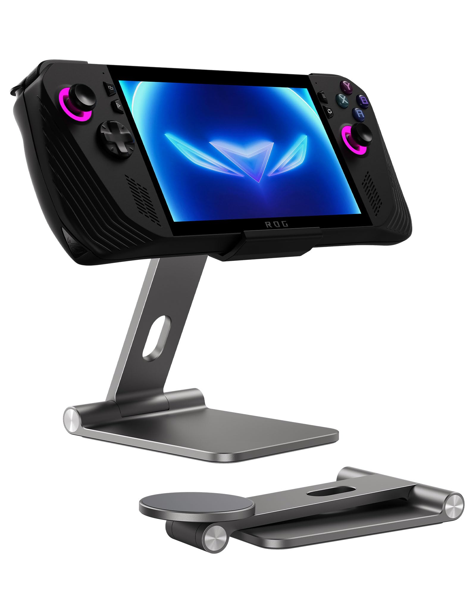 Antank Foldable Magnetic Stand For Rog Ally X, Aluminum Alloy Adjustable Angle Height Iphone Stand For Desk, Portable Desktop Ho
