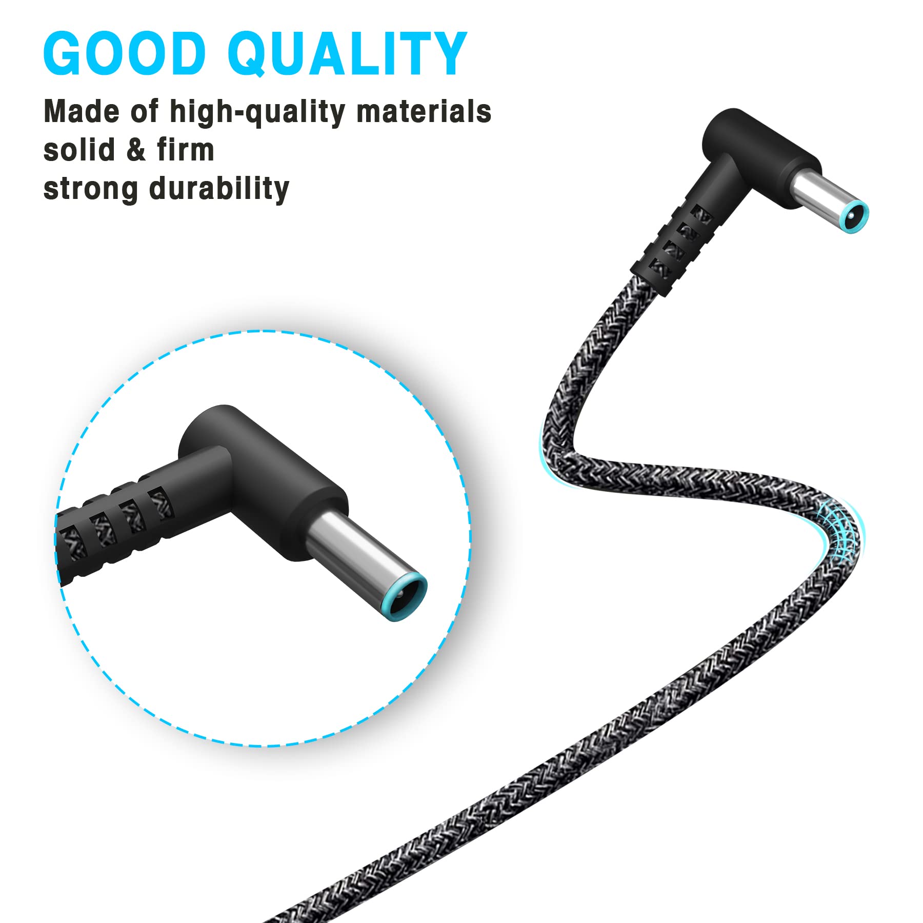 Wzxhu New Slim 65W Laptop Charger Replacement For Hp Probook 450 650 640 G5 G4 G6 G7, Elitebook 840 850 G3 G4 G5 G8 G9, Pavilion