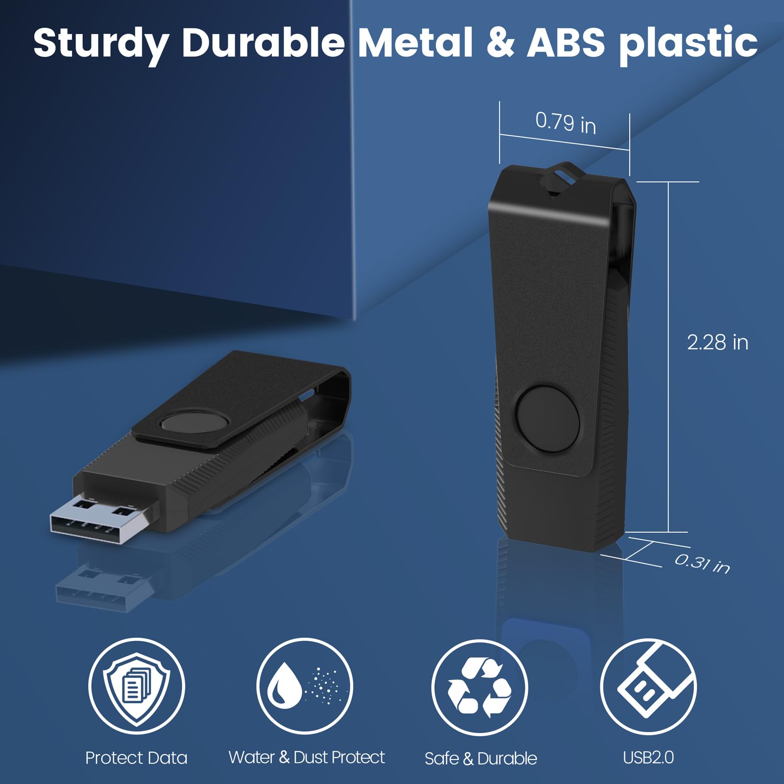 16Gb Usb Flash Drive 20 Pack, Agecash A Memoria Usb 2.0 Thumb Drive Swivel Metal Bulk Flash Drive Usb Drive Multi Pack Pendrive