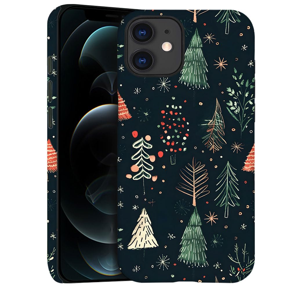 Case for iPhone 11 - Slim Fit Anti-Scratch Phone Case for Girl Women - Cute Christmas Tree (Frosted)