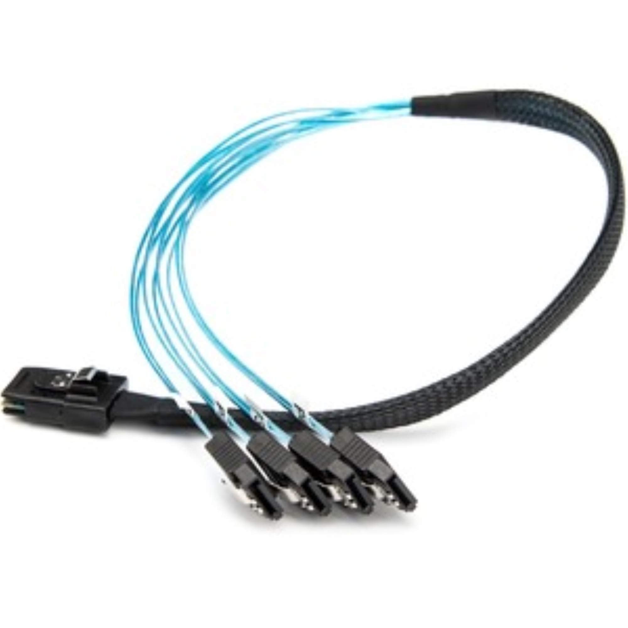 Premium 20In Serial Attached Scsi Sas Cable - Sff-8087 To 4X Latching Sata - Sas