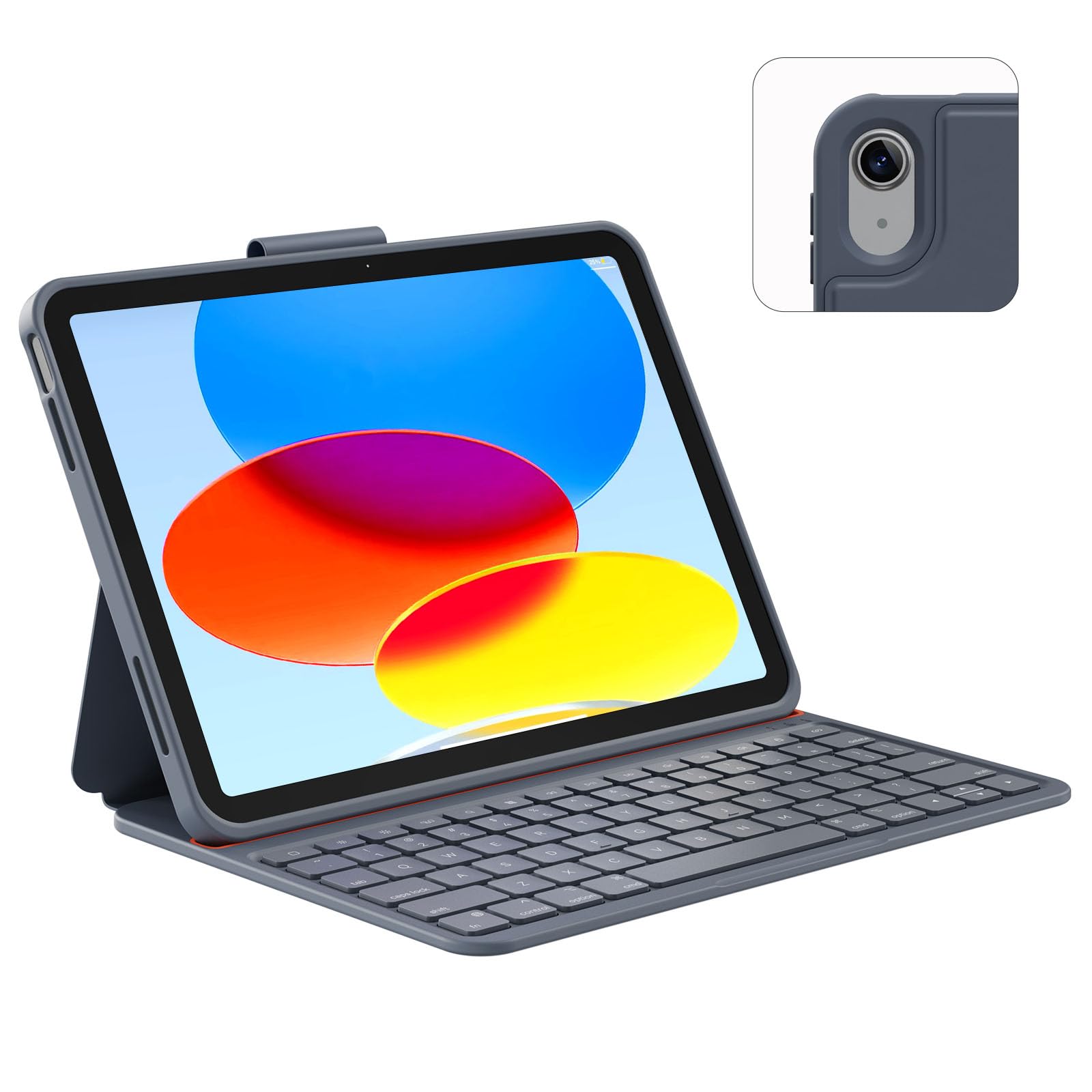 Magitype Case with Keyboard Compatible for iPad 10th Generation & 11th (A16, 2025): Bluetooth Wireless Magnetic Stand Rechargeab