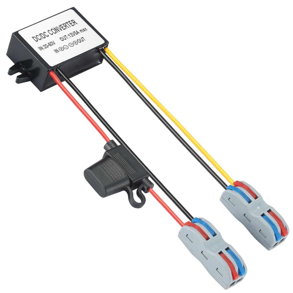 Mzhou Dc 17 60V To 12V Step Down Converter,24V 36V 48V To 12V 5A 60W Max Dc Buck Converter,Ip67 Waterproof Module Volage Regulat