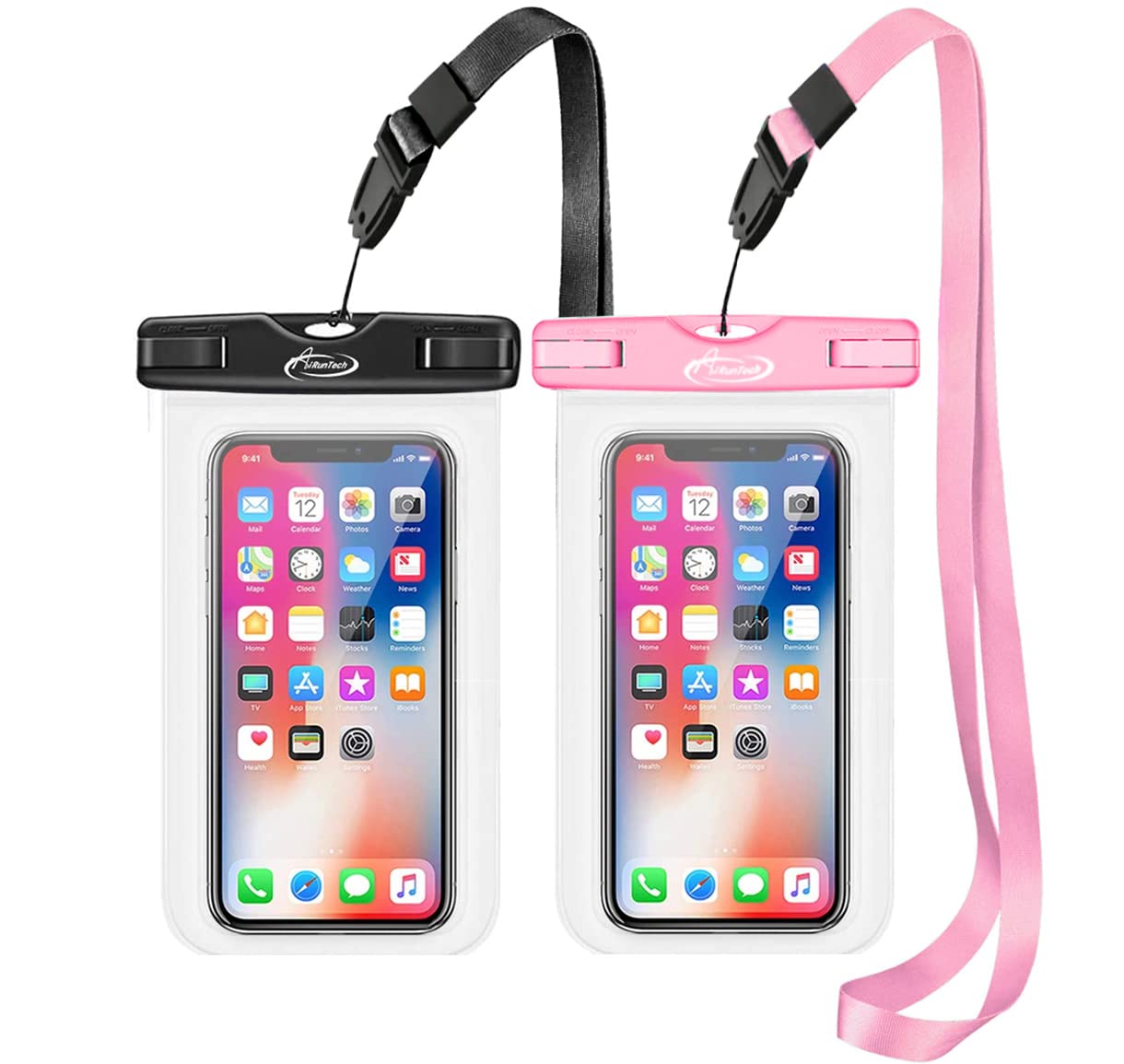 Airuntech Waterproof Case, Waterproof Cell Phone Dry Bag Compatible For Iphone 14/13/12/12 Pro Max/11/11 Pro/Se/Xs Max/Xr/8P/7 G
