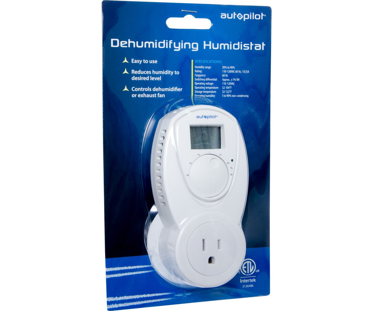 Hydrofarm Apscd Dehumidifying Humidistat, White
