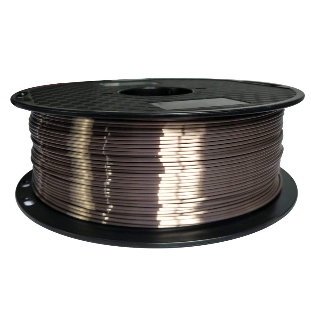 Silk Rose Gold Pla Filament 1.75Mm 3D Printer Filament 1Kg 2.2Lbs Spool 3D Printing Materialc Silky Shiny Shine Rose Gold (Dark)