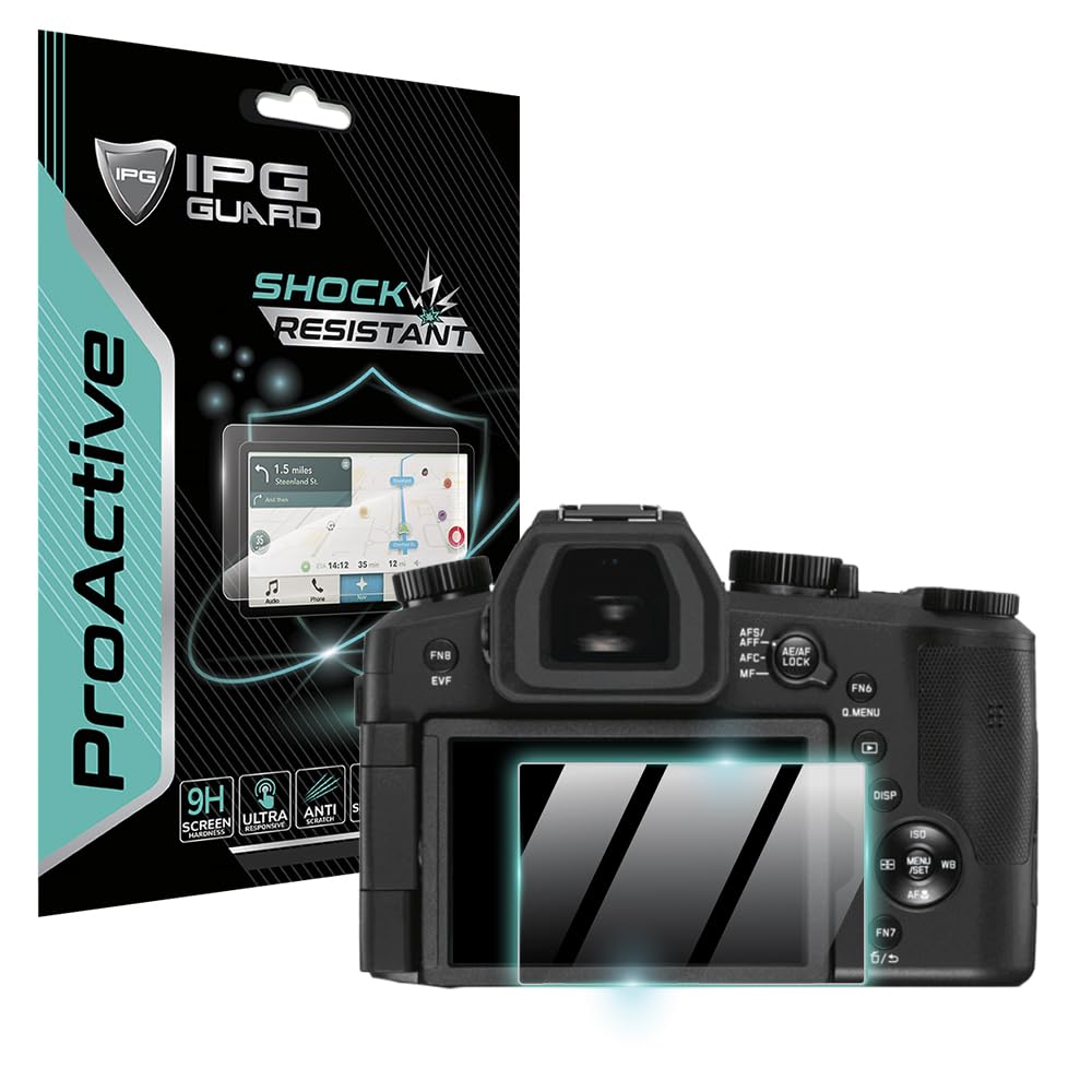 IPG ProActive for Leica V-Lux 5 Camera Display (2 Units) 9H Hardness Screen Protector Nano Ceramic Film Ultra Responsive High Cl