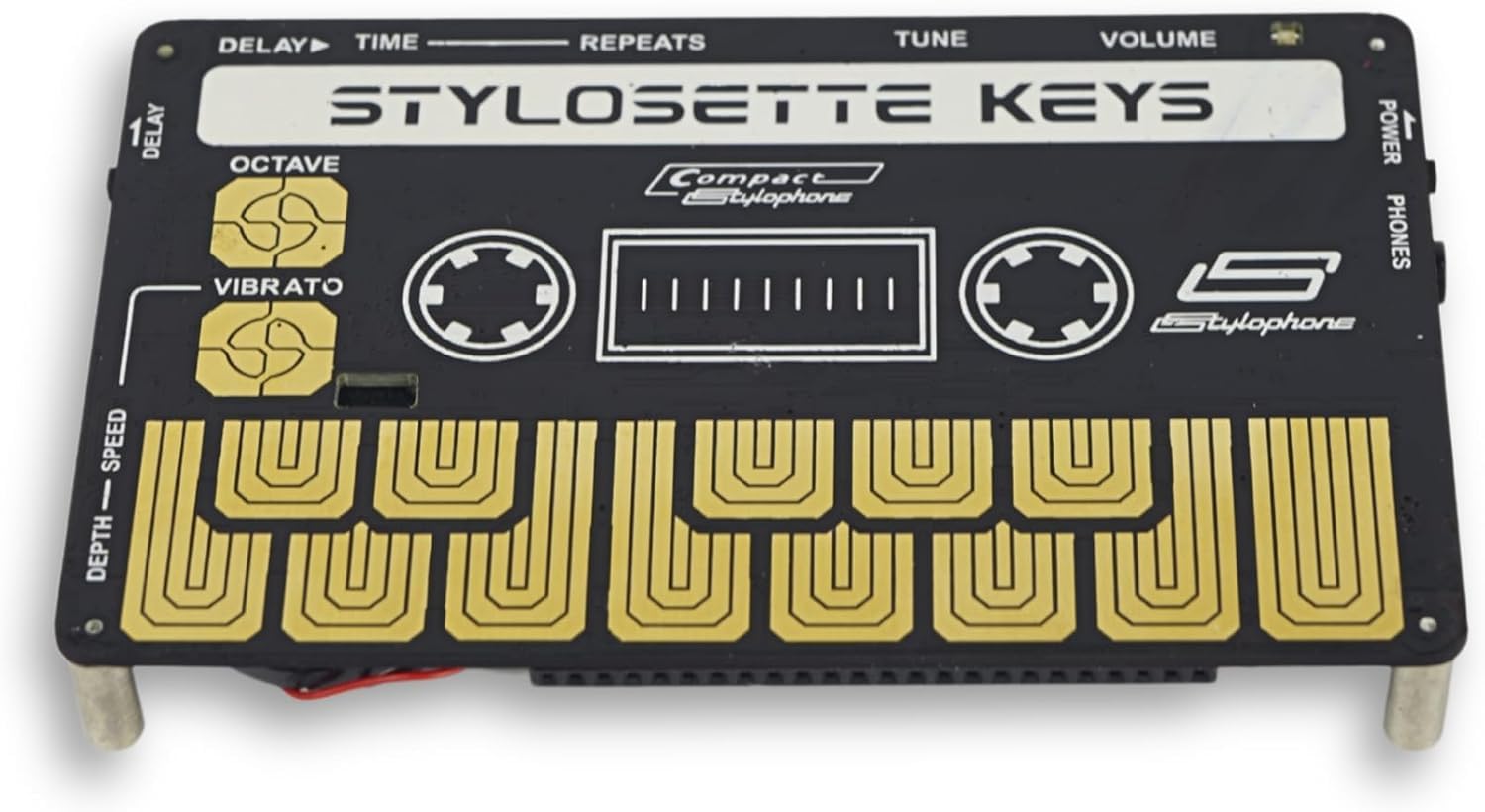 Stylophone Stylosette - Touch Keyboard X Cassette - The Mini Analog Synthesizer Keyboard | Synth Musical Instrument | Touch-Sens