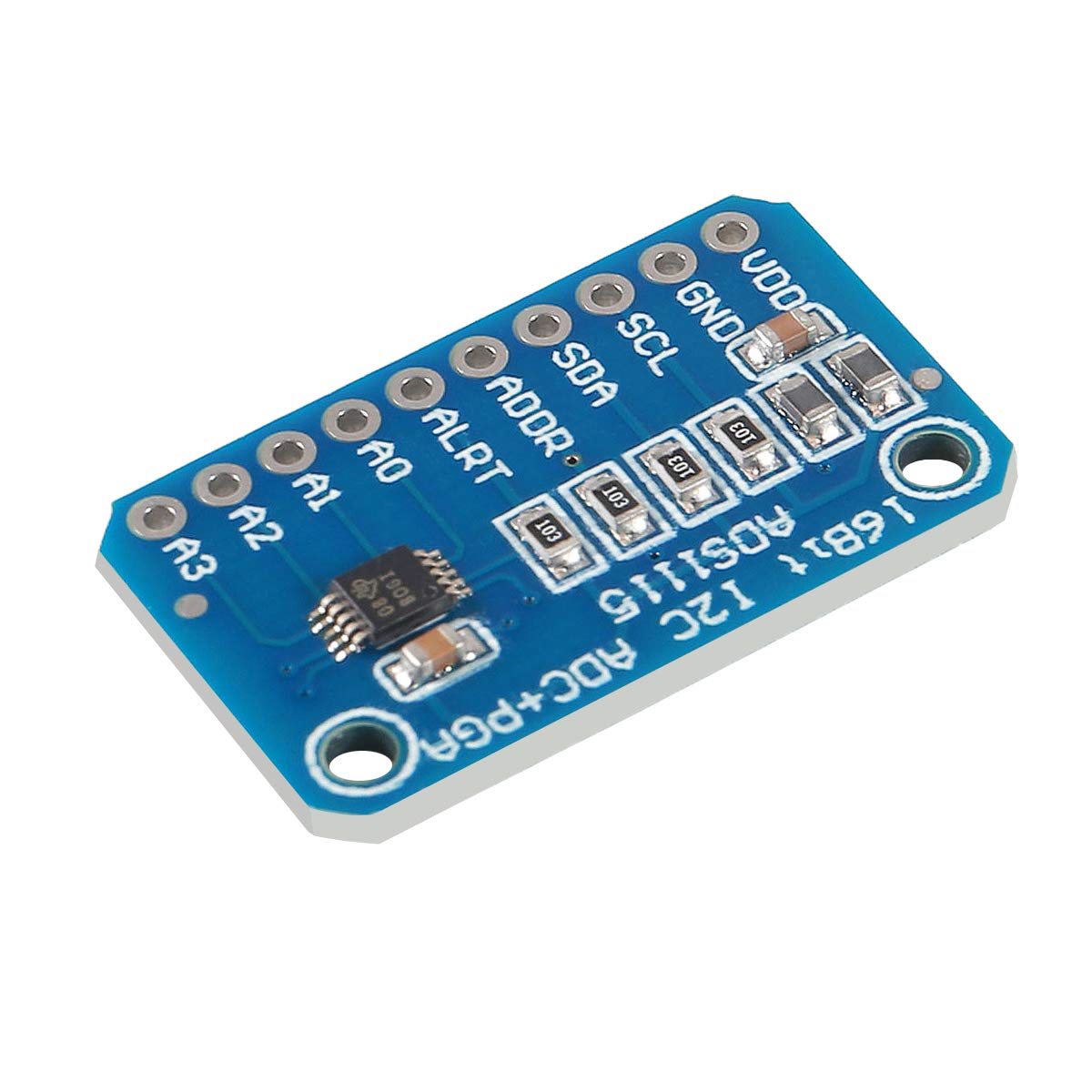 Aceirmc Ads1115 16 Bit 16 Byte 4 Channel I2C Iic Analog To Digital Adc Pga Converter With Programmable Gain Amplifier High Precision Adc Converter Development Board For Arduino Raspberry Pi (5Pcs)