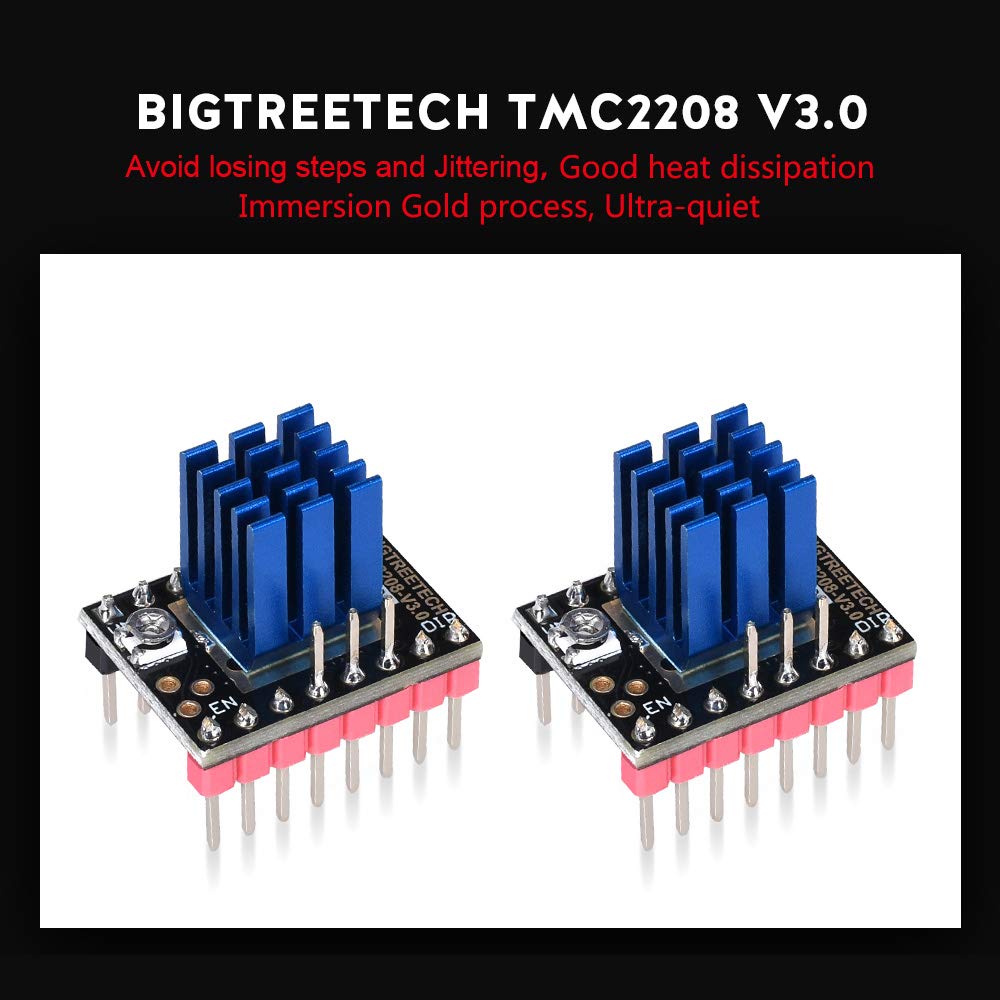 Witbot Tmc2208 V3.0 Stepper Motor Driver Module With Heat Sink Have Uart Mode Compatible With Ramps1.4 Or Mks Board Skr V1.3 For