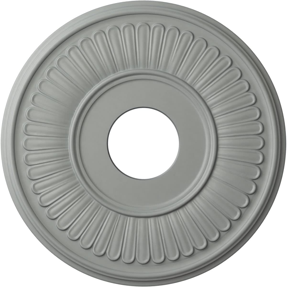 Ekena Millwork Cm15Be Berkshire Ceiling Medallion, 15 3/4''Od X 3 7/8''Id X 3/4''P, Factory Primed