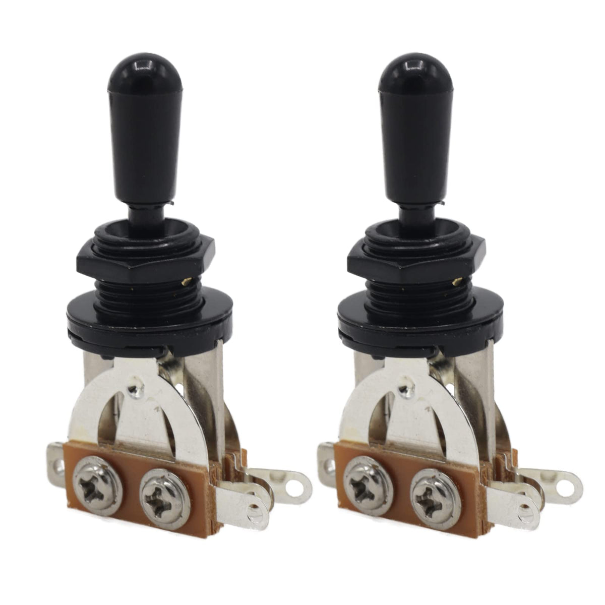 Cheerock 2Pcs Electric Guitar 3 Way Toggle Switch, Guitar Pickup Switch, Guitar Selector Switch, Electric Guitar 3 Way Toggle Se