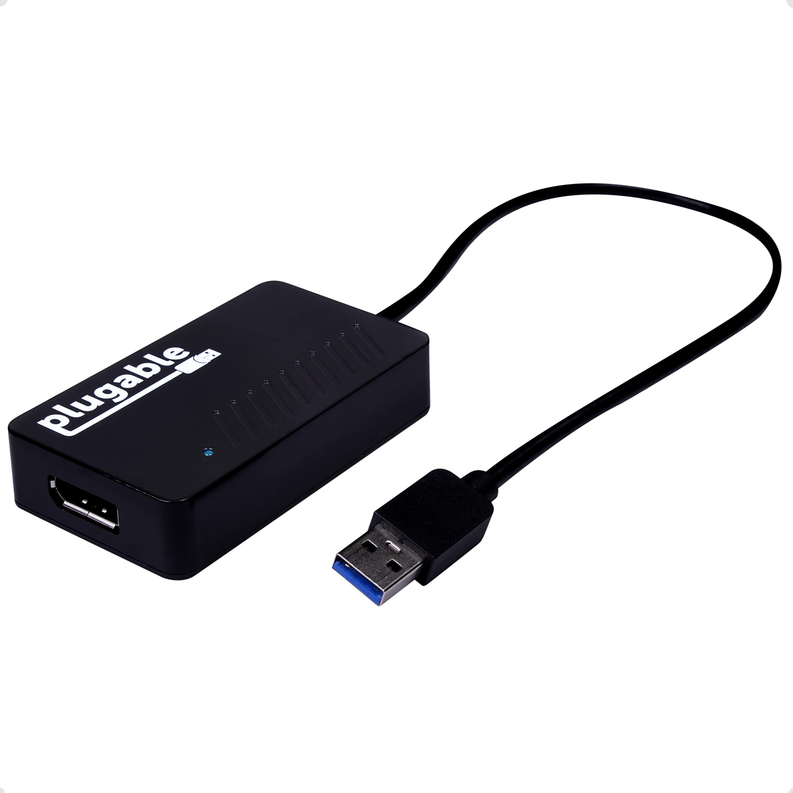 Plugable Usb 3.0 To Displayport 4K Displaylink Video Graphics Adapter For Multiple Monitors Up To 3840X2160 Supports Windows, Ma